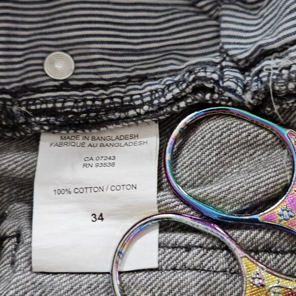 Marc Ecko Jeans Men 34 Gray Straight Leg Pockets Cotton Hippie Grunge Streetwear - Picture 13 of 16